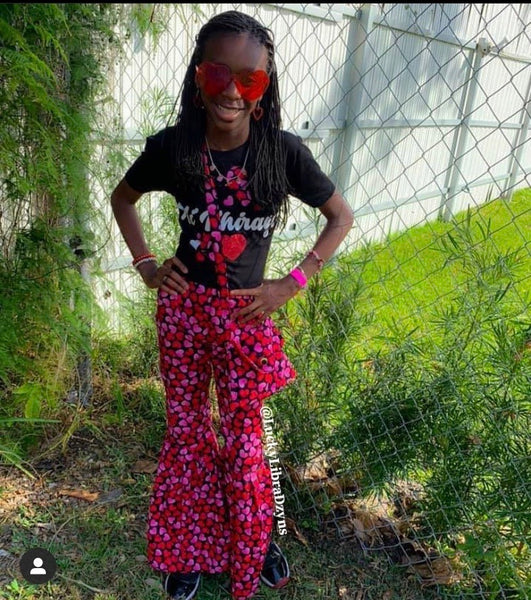 VALENTINES  FLARED PANT SET KIDS